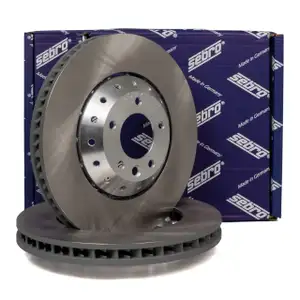 SEBRO Bremsscheiben Satz f&uuml;r PORSCHE Cayenne (92A) PR-1ZL/1LH vorne 95835140450