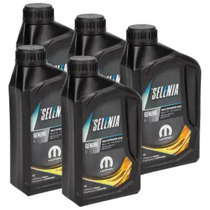 5L 5 Liter PETRONAS SELENIA MULTIPOWER GAS 5W-40 Motor&ouml;l ACEA C3 MOPAR f&uuml;r FIAT 9.55535-T2