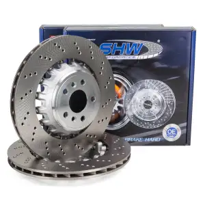 SHW Bremsscheiben Satz f&uuml;r BMW X3M F97 X4M F98 480/510 PS hinten