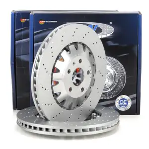 SHW Bremsscheiben Satz f&uuml;r AUDI TTRS 8J CUPRA Formentor SEAT Ateca Leon vorne 8J0615301K