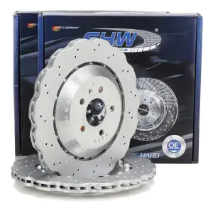 SHW Bremsscheiben Satz f&uuml;r AUDI RS6 4G C7 560/605 PS PR-1KJ/1KQ hinten 4G0615601E