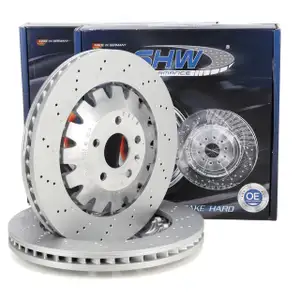 SHW Bremsscheiben Satz f&uuml;r AUDI TTRS FV PR-1LN/1ZK/1LL/1LU 400 PS vorne 8S0615301E