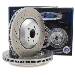 SHW Bremsscheiben Satz für MERCEDES W205 W213 10/C253 R231 GT X290 63AMG vorne 2314211812