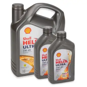 6L 6 Liter SHELL HELIX ULTRA 5W-40 5W40 Motoröl Öl MB 226/229.5 VW 502/505.00