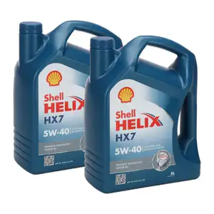 10L 10 Liter SHELL HELIX HX7 5W-40 Motor&ouml;l API SP ACEA A3/B4 f&uuml;r MB 229.3 VW 502.00/505.00