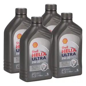 4L 4 Liter SHELL Motor&ouml;l &Ouml;l HELIX ULTRA ECT C3 5W30 dexos2 BMW LL-04 MB 229.51