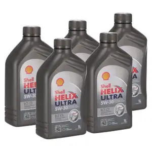 5L 5 Liter SHELL Motor&ouml;l &Ouml;l HELIX ULTRA ECT C3 5W30 dexos2 BMW LL-04 MB 229.51