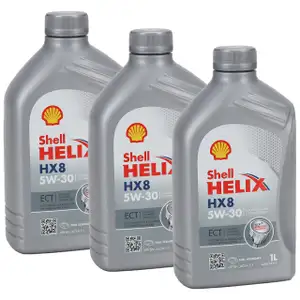 3L 3 Liter SHELL HELIX HX8 5W30 ECT Motoröl Öl für BMW LL-04 MB 229.31/51 VW 504/507.00
