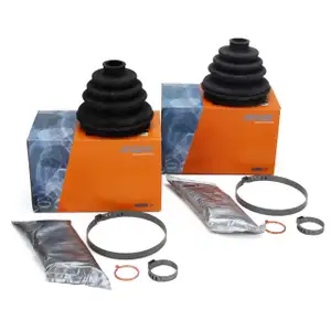 2x SPIDAN Achsmanschetten Satz für PORSCHE 964 3.6 Carrera 3.3/3.6 Turbo vorne