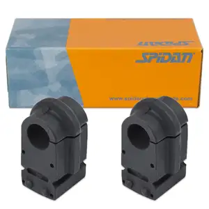 2x SPIDAN 411899 Stabilisatorlager Stabilager f&uuml;r RENAULT Clio 3 Megane 2 vorne 7701056678
