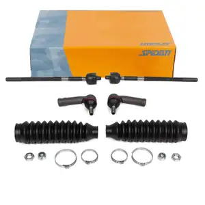 2x SPIDAN Spurstange + Spurstangenkopf + Manschette f&uuml;r VW Polo 6N2 Lupo mit SERVO vorne