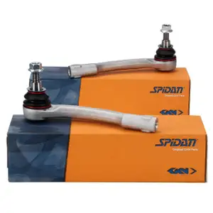 2x SPIDAN Spurstangenkopf f&uuml;r PORSCHE Panamera (970) vorne 97034713101 + 97034713201