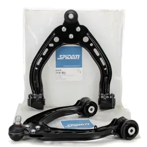 2x SPIDAN Querlenker Lenker f&uuml;r TESLA Model S 5YJS vorne oben 104396500A + 104396600A