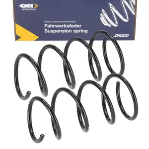 2x SPIDAN 86543 Fahrwerksfeder Schraubenfeder f&uuml;r RENAULT Twingo 2 Vorderachse 8200948652