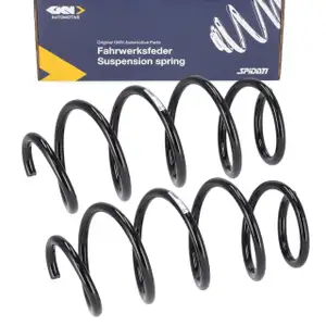 2x SPIDAN 86923 Fahrwerksfeder Schraubenfeder f&uuml;r VW Tiguan 5N Caddy 4 vorne 5N0411105AA