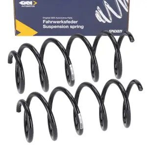 2x SPIDAN Fahrwerksfeder Schraubenfeder f&uuml;r OPEL Corsa D mit Sportfahrwerk vorne 93188971