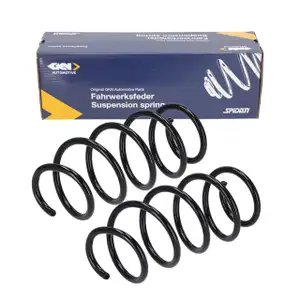 2x SPIDAN Fahrwerksfeder f&uuml;r VW Golf 5 6 A3 8P SEAT Toledo 3 Altea SKODA Octavia 2 vorne
