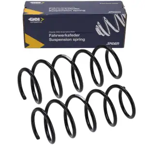 2x SPIDAN 55964 Fahrwerksfeder f&uuml;r OPEL Corsa C 1.2/Twinport mit Klimaanlage vorne 9196025