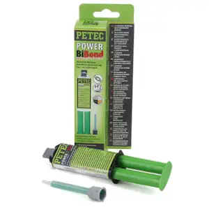 PETEC 98625 POWER BIBOND 2-Komponenten Hochleistungskleber Universal Klebstoff 24ml