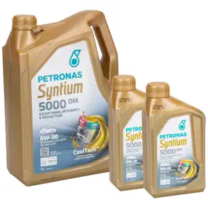 7L 7 Liter PETRONAS Syntium 5000 DM 5W-30 Motoröl Öl für BMW LL-04 MB 229.51/52 505.00/01