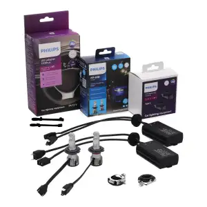 2x PHILIPS Ultinon Pro6000 HL Boost H7 LED + Adapter MERCEDES C-Klasse W204 Facelift