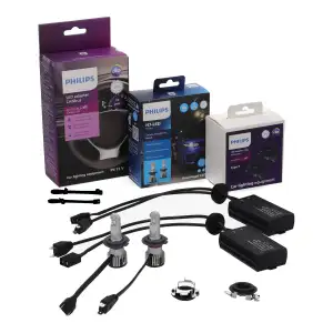 2x PHILIPS Ultinon Pro6000 HL Boost H7 LED + Adapter für MERCEDES CLK C/A209 Sprinter B906