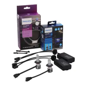 2x PHILIPS Ultinon Pro6000 HL Boost H7 LED + Adapter f&uuml;r BMW E81-88 E90-93 X1 E84 X3 F25