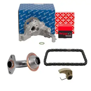 PIERBURG &Ouml;lpumpe + Steuerkettensatz + METZGER Saugrohr f&uuml;r VW Passat A4 B5 A6 C5 1.9 TDI