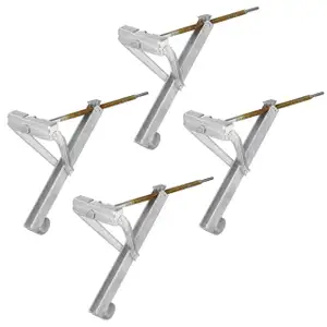 4x 800kg PROPLUS 361507 Ausdrehstütze Stützfuß Steckstütze Wohnwagen Kurbelstützen
