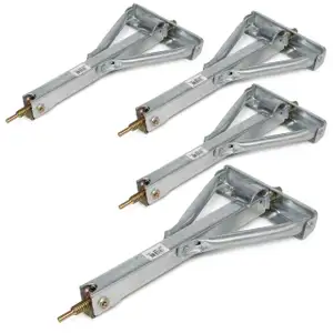 4x 500kg PROPLUS 361501 Ausdrehstütze Stützfuß Steckstütze Wohnwagen Kurbelstützen