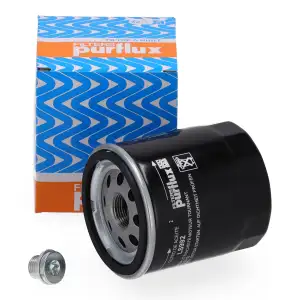 PURFLUX LS992 &Ouml;lfilter + Schraube f&uuml;r VW Polo 5 8X Ibiza 4 Toledo 4 Fabia 3 Rapid 1.4 TDI