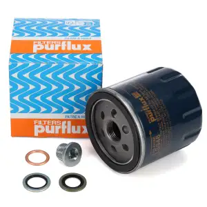 PURFLUX LS946 &Ouml;lfilter + Schraube f&uuml;r DACIA MERCEDES-BENZ OM607 NISSAN RENAULT 1.5 dCi