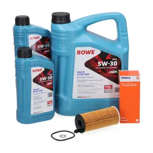 7L ROWE MULTI SYNT DPF 5W30 Motor&ouml;l + MAHLE &Ouml;lfilter f&uuml;r BMW 1er 3er 5er X1-6 MINI N47 N57