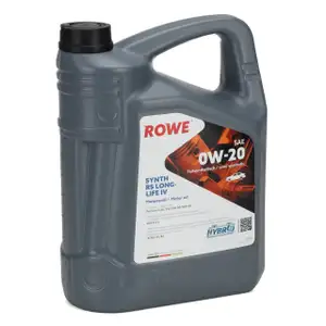 5L 5 Liter ROWE SYNTH RS LONGLIFE 4 0W-20 0W20 Motor&ouml;l &Ouml;l f&uuml;r Porsche C20 VW 508.00/509.00