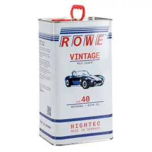 5L 5 Liter ROWE Motor&ouml;l &Ouml;l VINTAGE Mild Legiert SAE 40 Oldtimer Einbereichs-&Ouml;l