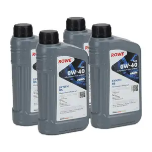 4L 4 Liter ROWE SYNTH RS 0W40 Motor&ouml;l &Ouml;l f&uuml;r MB 229.5 Porsche A40 PSA B712296 502/505.00