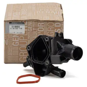 ORIGINAL RENAULT Thermostat + Geh&auml;use + Dichtung Alaskan Master 3 2.3 dCi 110604371R