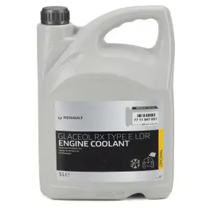 5L 5 Liter ORIGINAL Renault Kühlerfrostschutz GLACEOL RX TYPE E LDR BLAU 7711947051