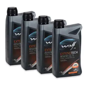 4L 4 Liter WOLF EXTENDTECH 80W90 GL5 Getriebeöl Schaltgetriebeöl
