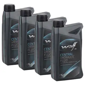 4L 4 LIter WOLF CENTRAL HYDRAULIC FLUID Hydraulik&ouml;l f&uuml;r BMW FIAT MERCEDES OPEL VOLVO VW