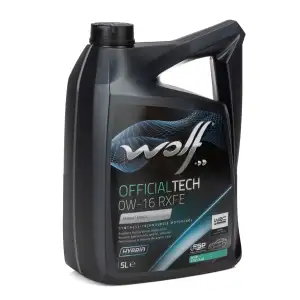 5L 5 Liter WOLF OFFICIALTECH 0W-16 RXFE Motor&ouml;l API SP ILSAC GF-6B Renault AN2022