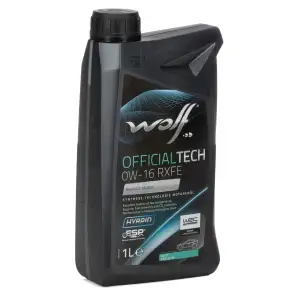 1L 1 Liter WOLF OFFICIALTECH 0W-16 RXFE Motor&ouml;l API SP ILSAC GF-6B Renault AN2022