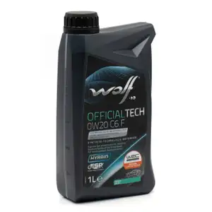 1L WOLF OFFICIALTECH 0W20 C6 F Motor&ouml;l f&uuml;r MB 229.71 JAGUAR LAND ROVER STJLR.03.506