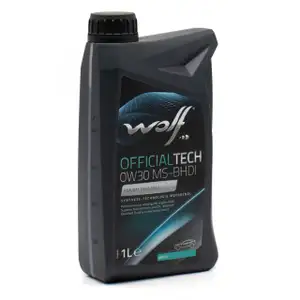 1L 1 Liter WOLF OFFICIALTECH 0W30 MS-BHDI Motor&ouml;l &Ouml;l f&uuml;r PSA B71 2312 Fiat 9.55535-DS1/GS1