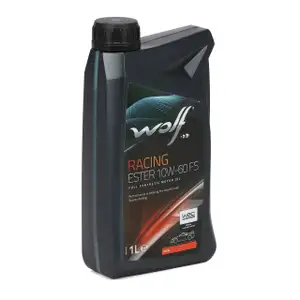 1L 1 Liter WOLF RACING ESTER 10W-60 FS Motor&ouml;l API SN BMW M-SERIES FORD PORSCHE