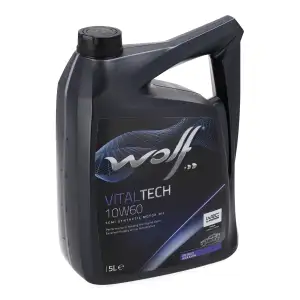 5L 5 Liter WOLF VITALTECH 10W-60 Motor&ouml;l API SN/CF ACEA A3/B4 VW 501.01/505.00