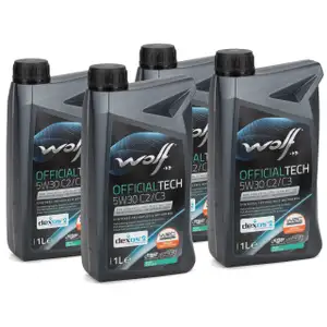 4L 4 Liter WOLF OFFICIALTECH 5W30 C2/C3 Motor&ouml;l f&uuml;r BMW LL-04 dexos2 229.51/52 505.00/01