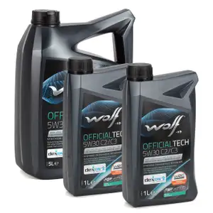 7L 7 Liter WOLF OFFICIALTECH 5W30 C2/C3 Motor&ouml;l f&uuml;r BMW LL-04 dexos2 229.51/52 505.00/01