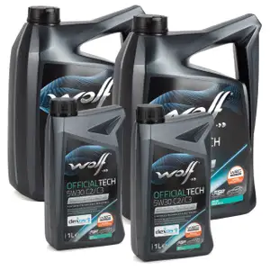 12 Liter WOLF OFFICIALTECH 5W30 C2/C3 Motor&ouml;l f&uuml;r BMW LL-04 dexos2 MB 229.51/52 505.00/01