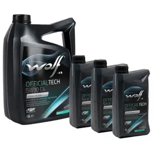 8L 8 Liter WOLF OFFICIALTECH 5W30 C4 Motor&ouml;l &Ouml;l f&uuml;r MB 229.51 RENAULT RN0720 9.55535-S4